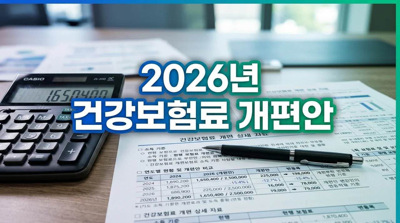 2026년 건강보험료 개편안: 내 보험료 예측 및 계산기 활용법