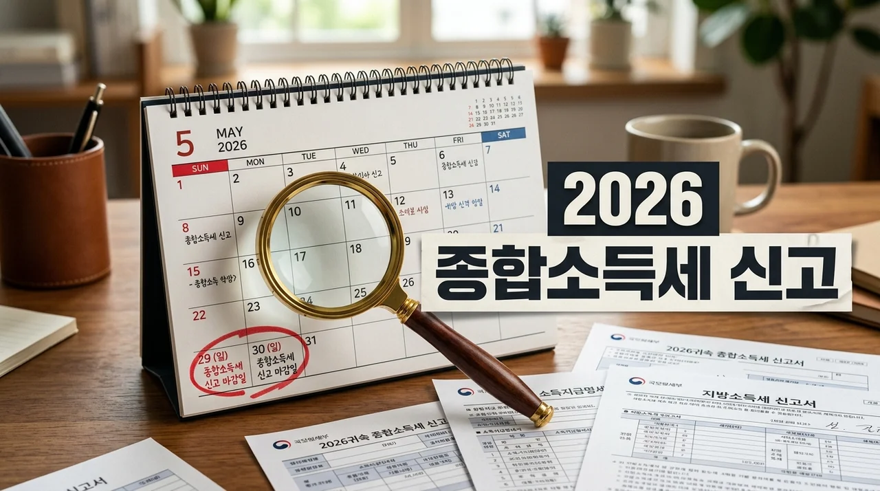 2026년 종합소득세 신고 대상과 환급일 총정리: 5월 전 필수 서류 5가지