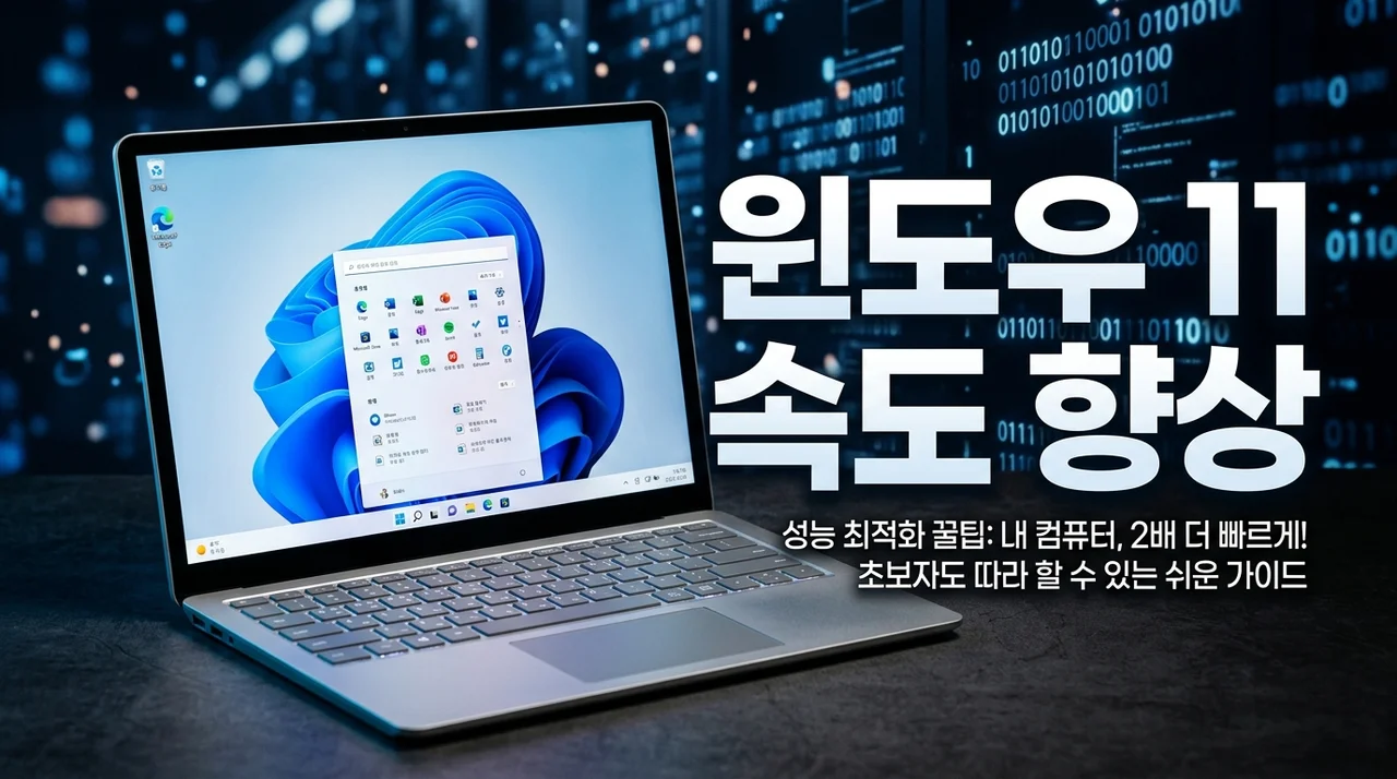 윈도우 11 속도 향상 가이드: 불필요한 설정 최적화로 쾌적하게!