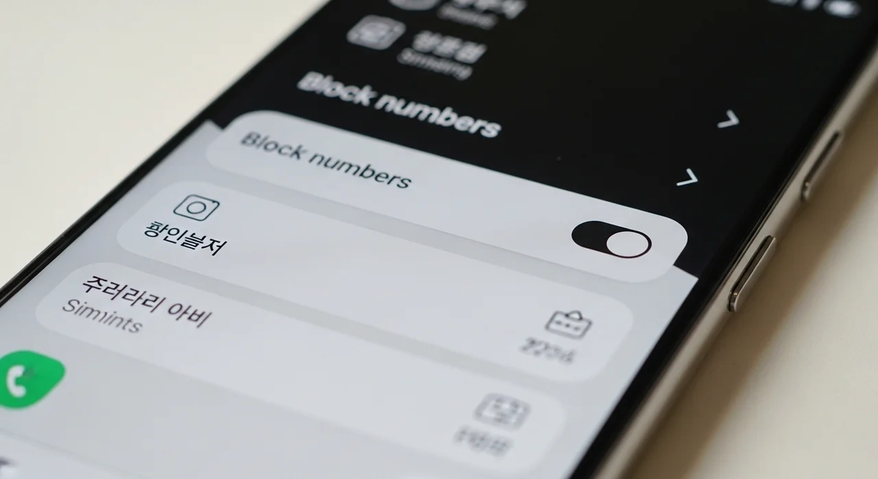 삼성 갤럭시 스마트폰: AI와 기본 기능을 활용한 차단 방법
