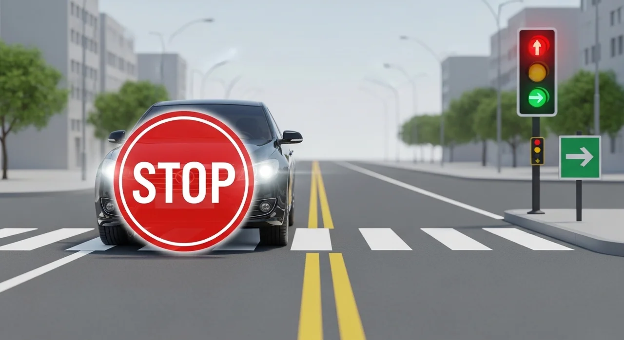 우회전 일시정지, 제대로 지키는 법 (전방 신호등 기준)