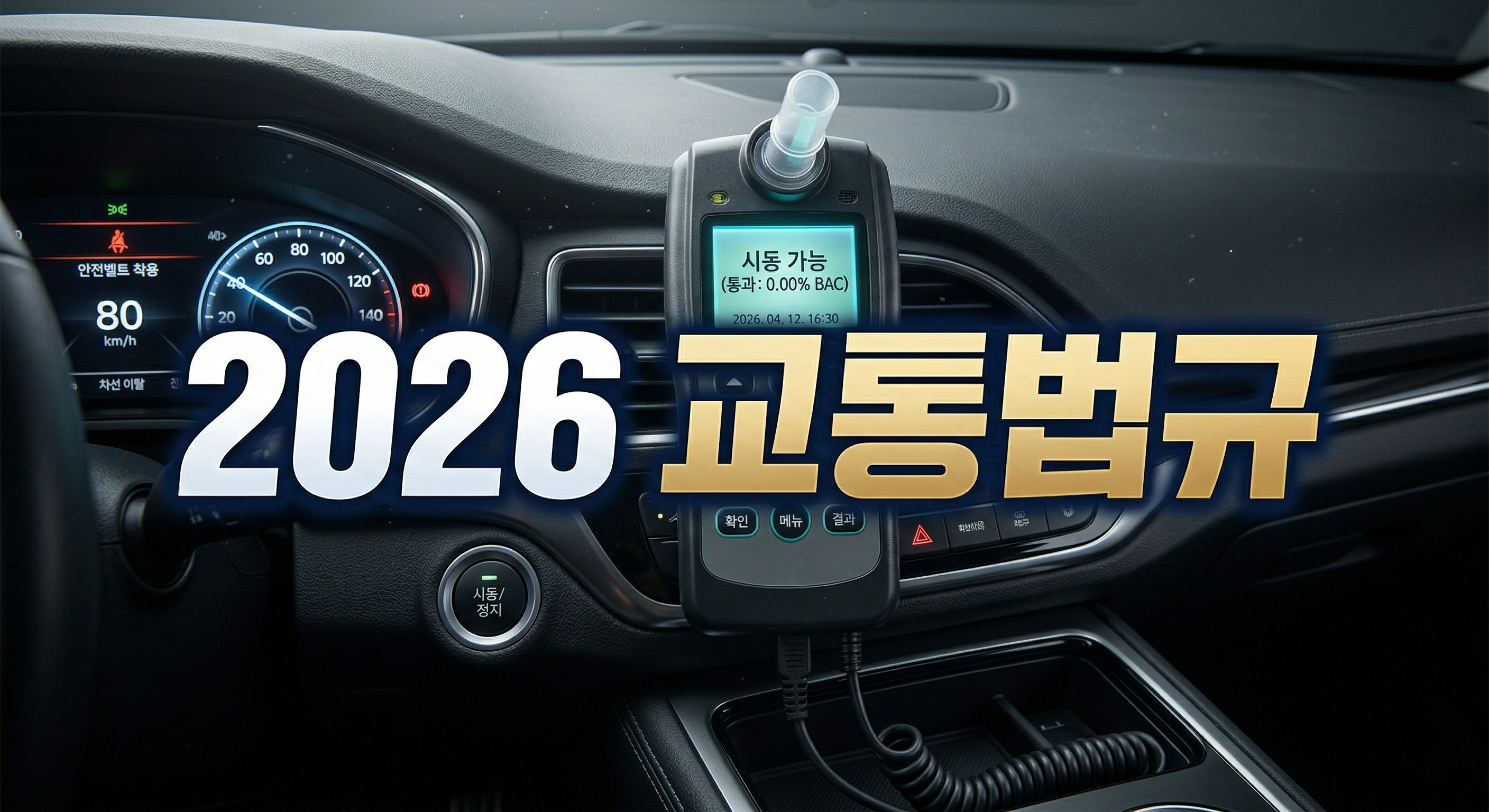 2026 우회전 일시정지 및 음주운전 방지 장치 의무화 총정리 가이드