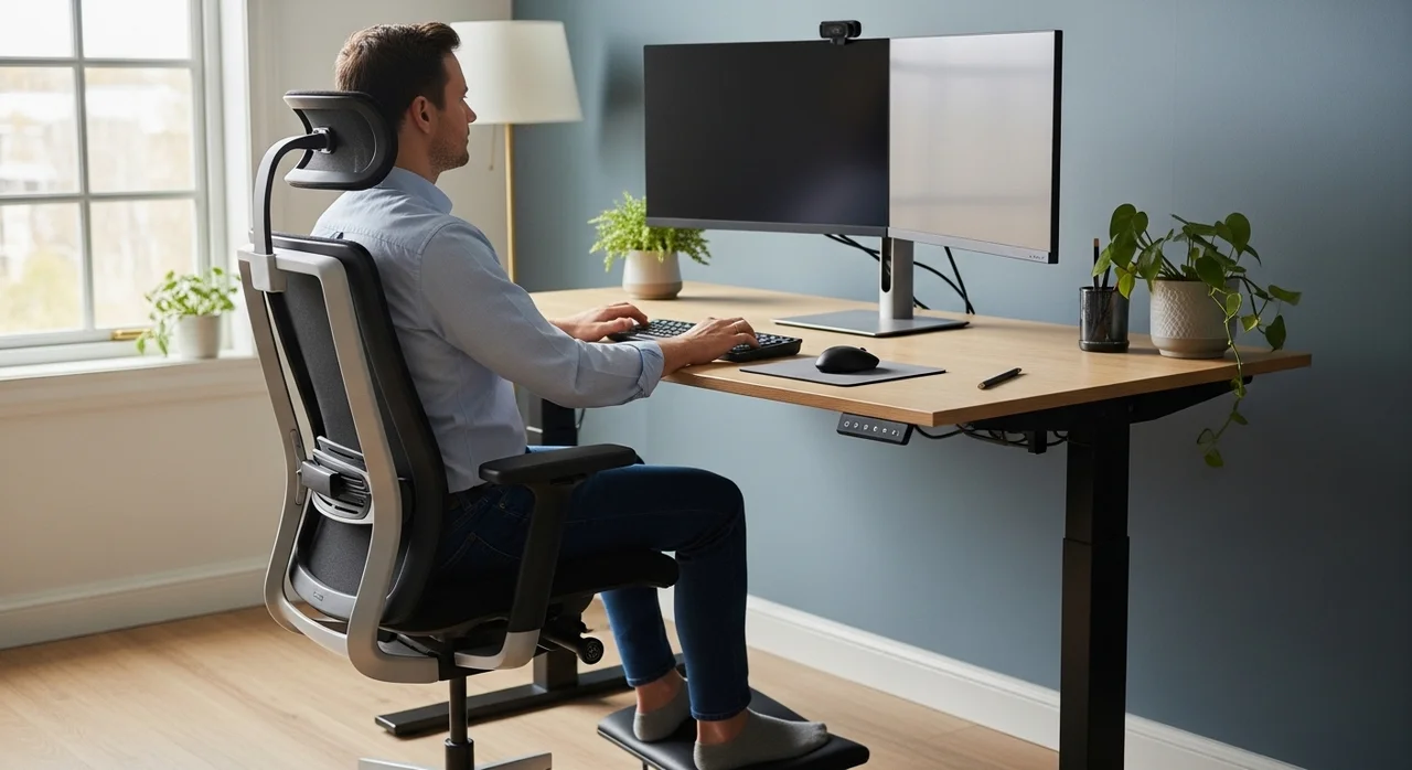 올바른 자세 유지를 위한 의자 및 키보드 활용법
