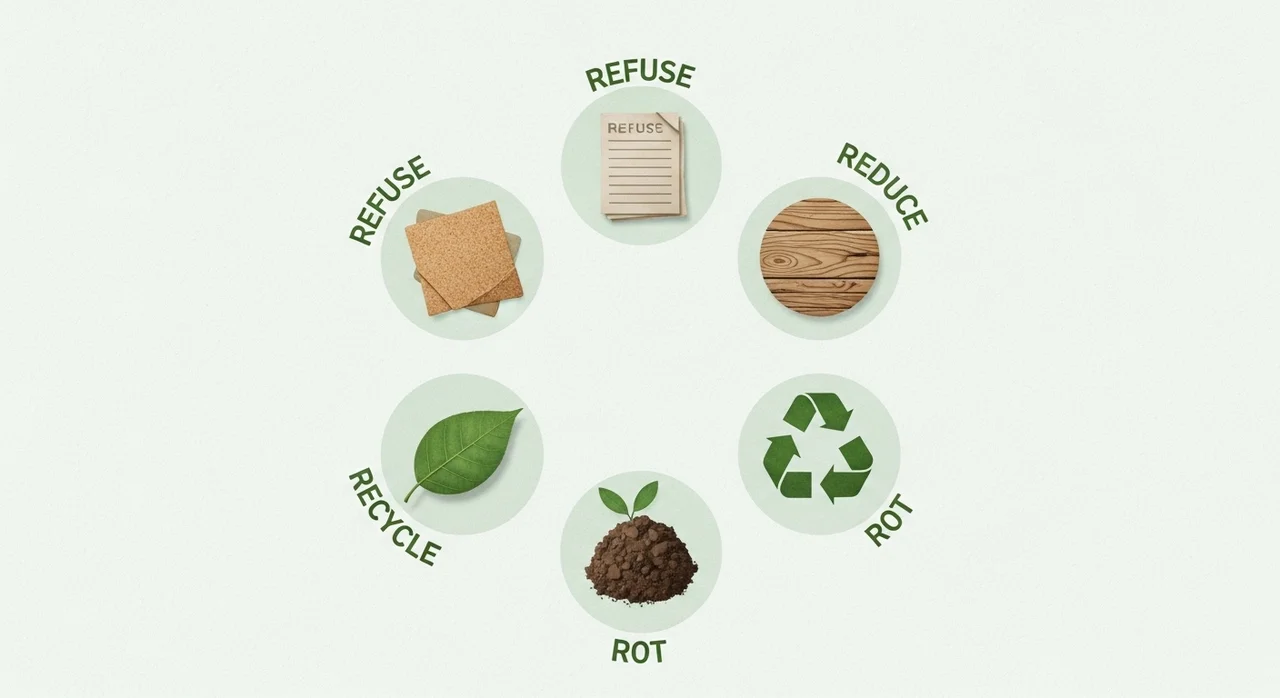 일상에서 바로 시작하는 제로 웨이스트 실천법 5R 원칙