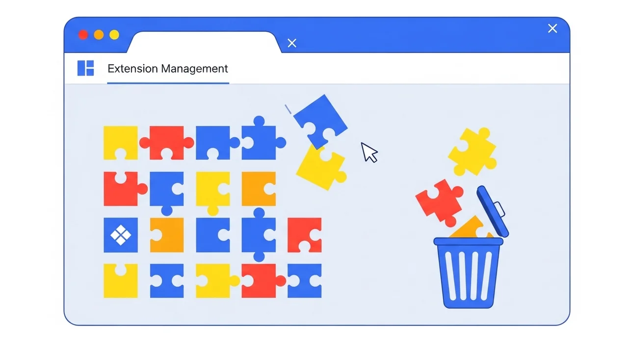 2단계: 불필요한 확장 프로그램 정리 및 관리