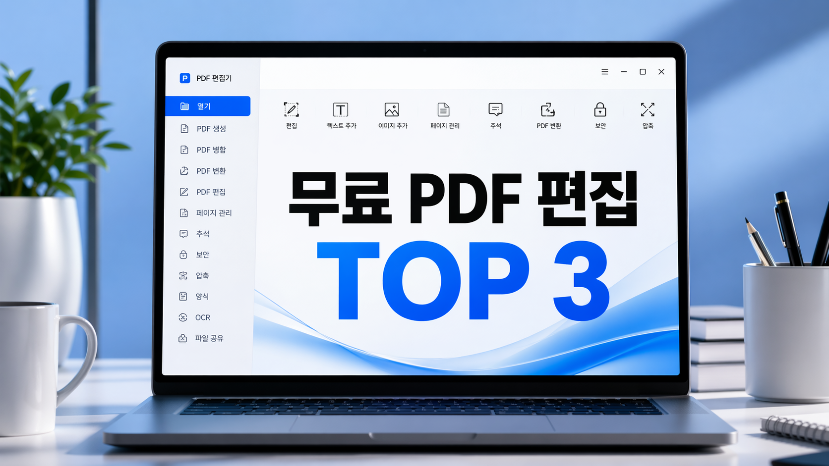 무료 PDF 편집 사이트 추천 TOP 3: 설치 없이 웹에서 바로 해결