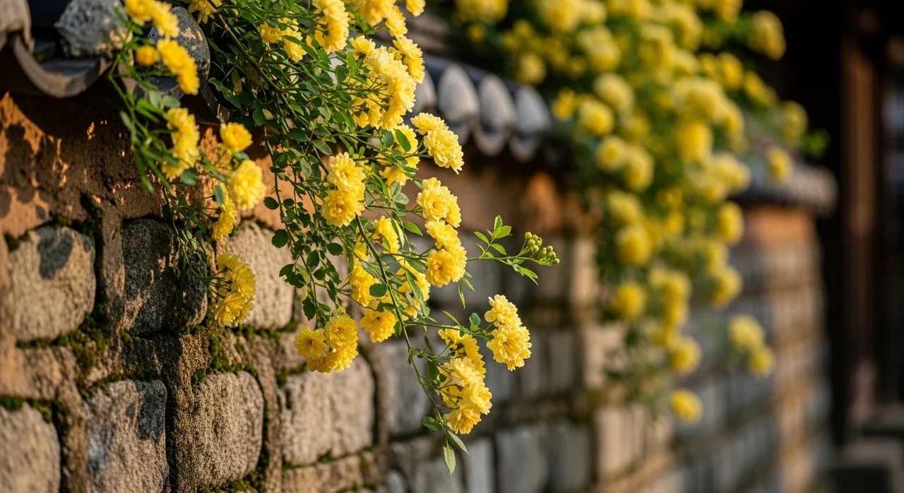 [1위] 여수·전주 목향장미: 노란 물결의 낭만