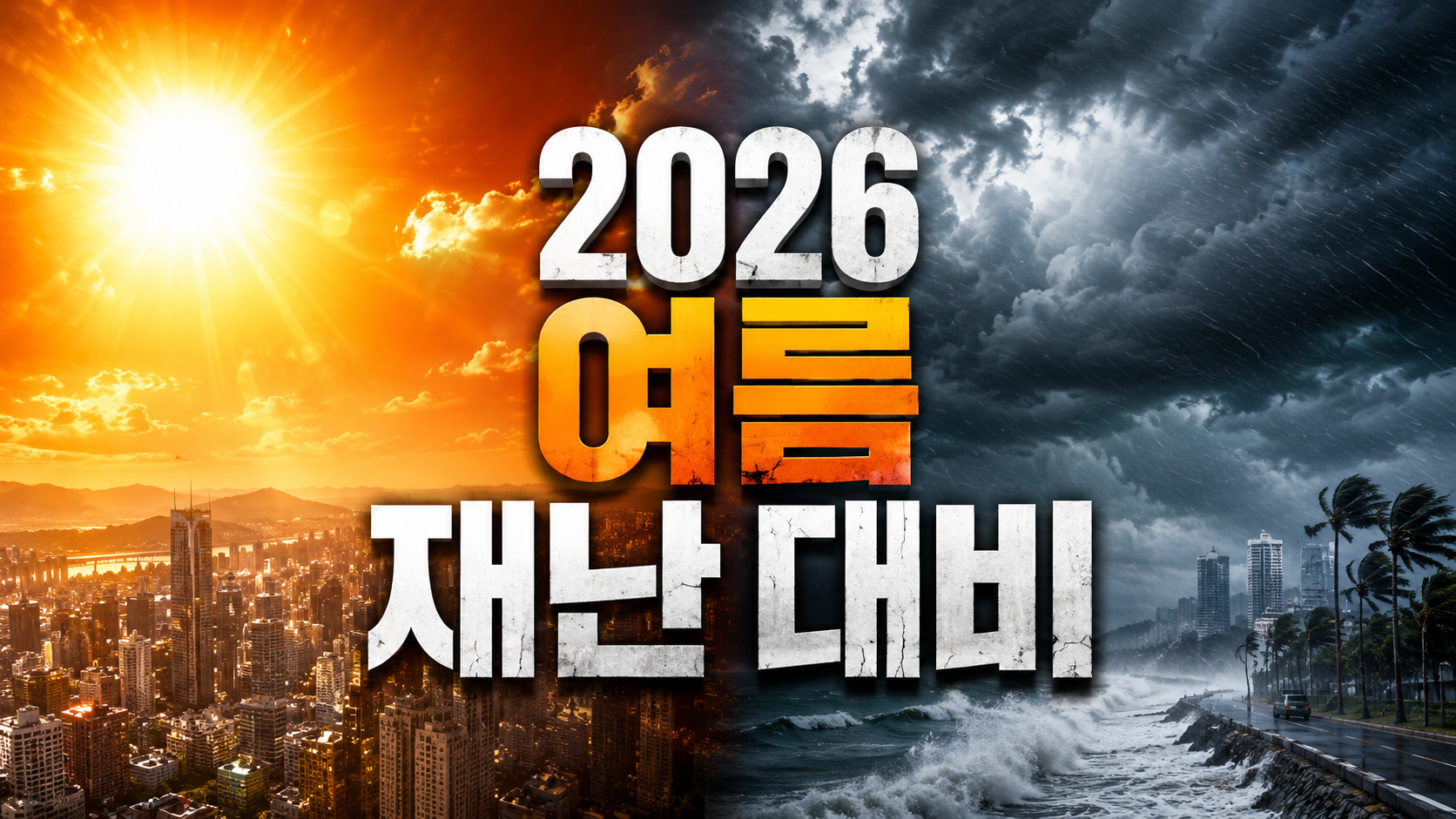 2026년 역대급 폭염 및 태풍 전망: 완벽한 여름 재난 대비 가이드