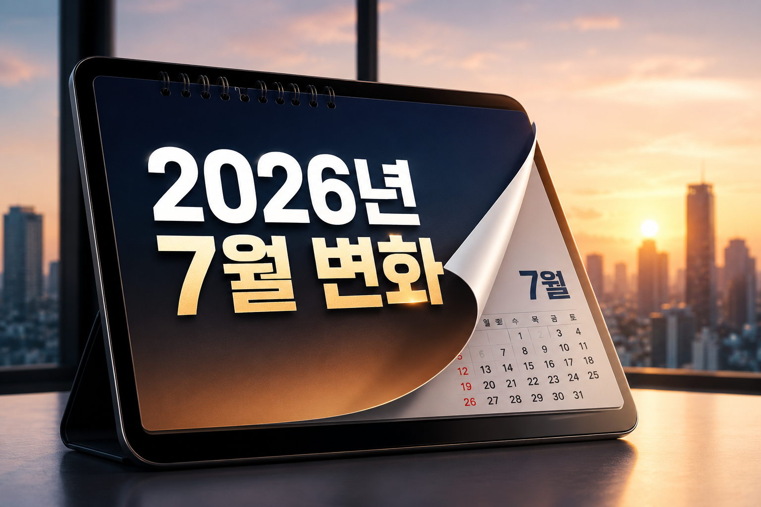 2026년 7월부터 달라지는 신규 법규 및 민생 제도 미리보기