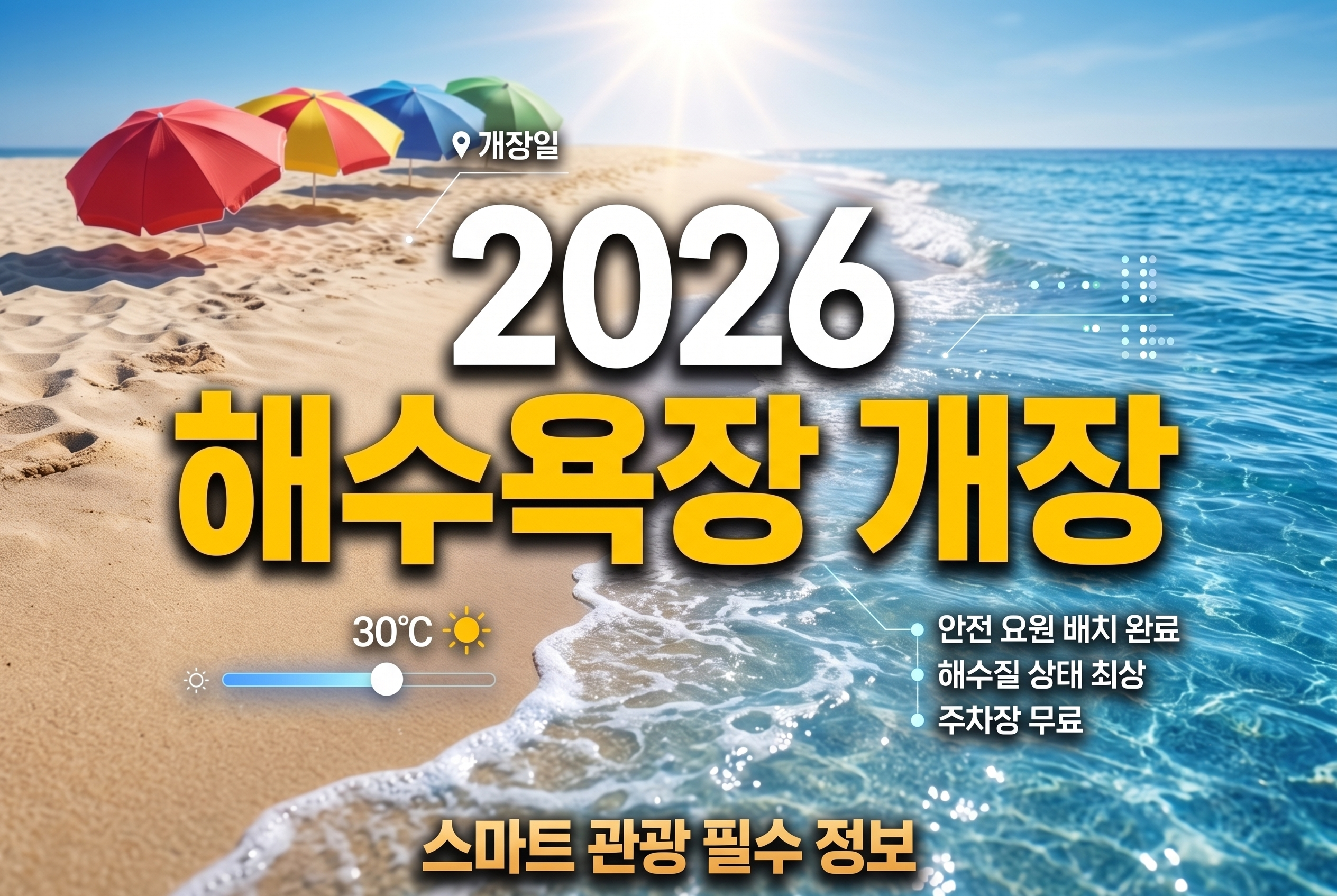 2026년 전국 해수욕장 개장일 일정 및 바가지 요금 신고 방법 총정리