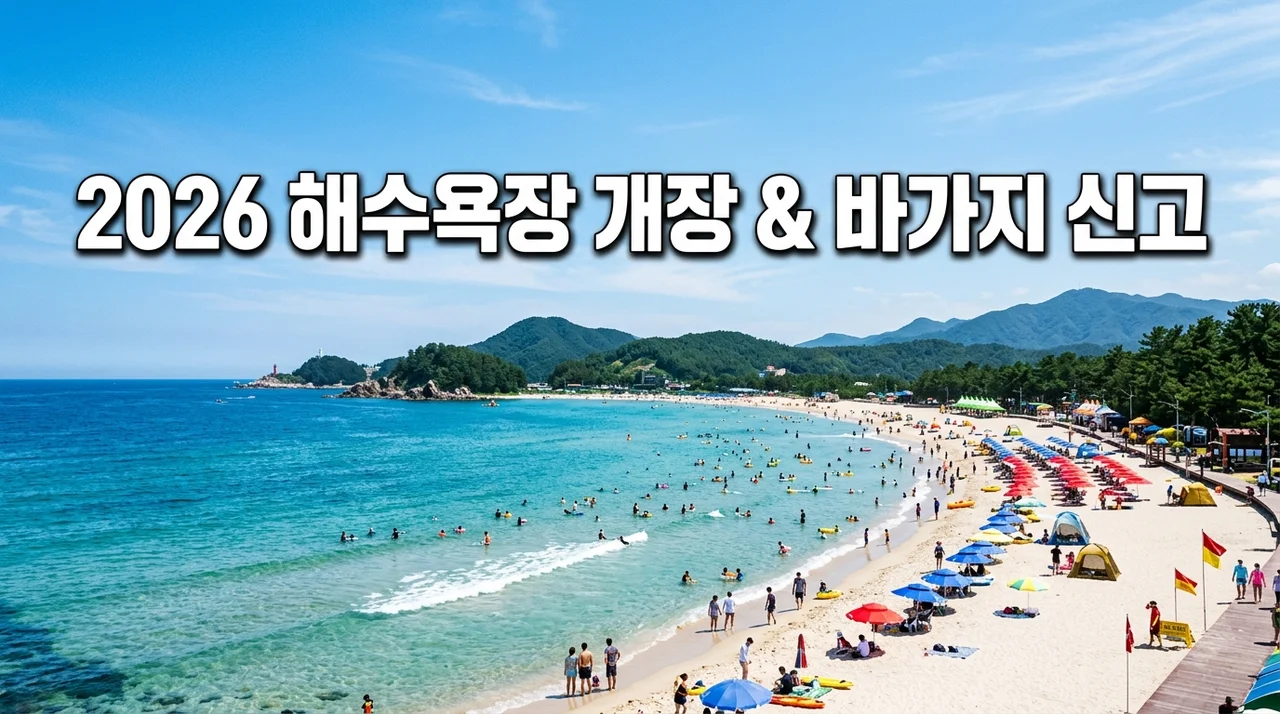 2026 전국 해수욕장 개장일 일정 및 바가지 요금 신고법 총정리