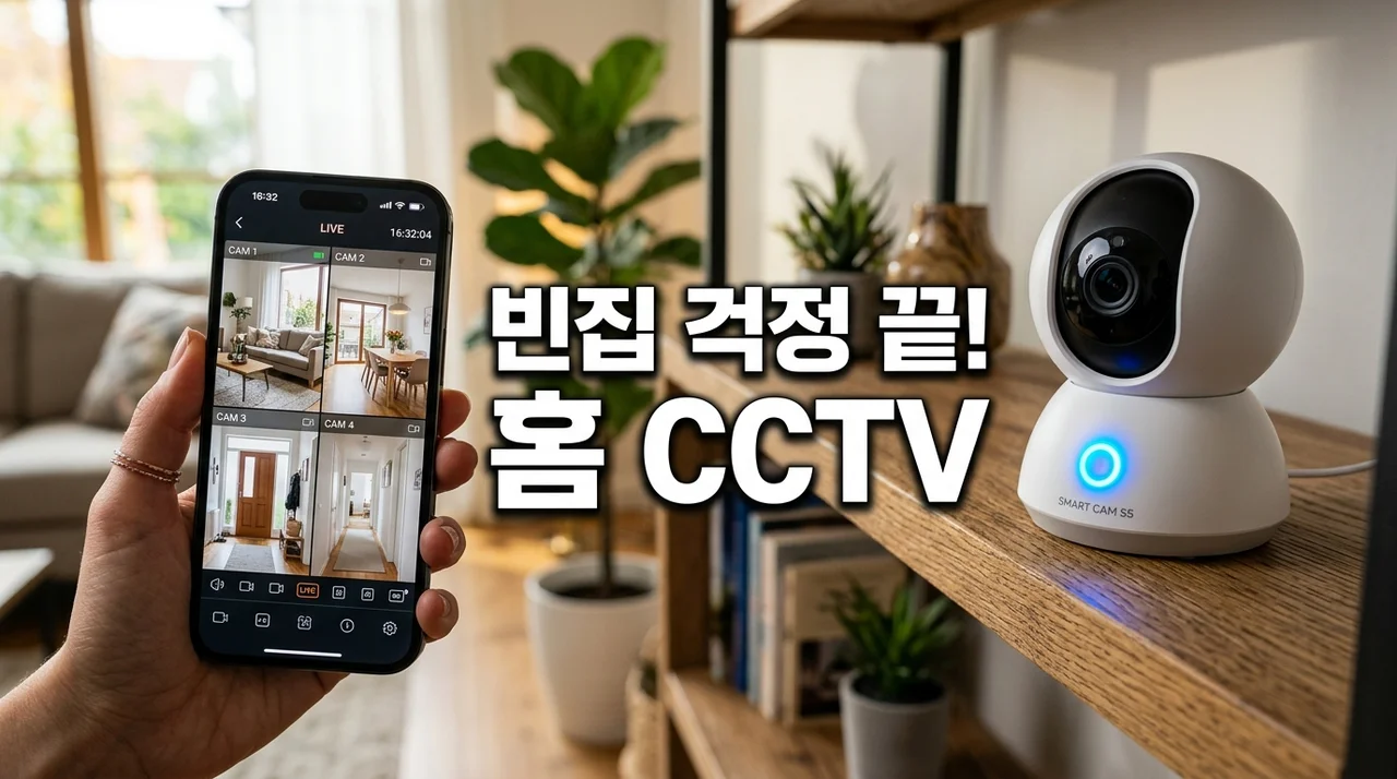 휴가철 빈집 걱정 끝! 스마트폰 실시간 확인 가성비 홈 CCTV 세팅 가이드