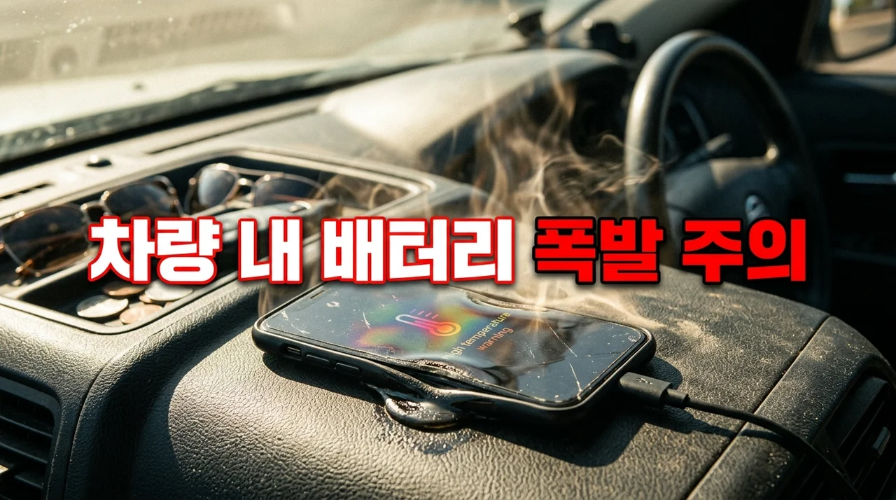 여름철 스마트폰 차량 방치 폭발 위험! 배터리 안전 관리법 총정리