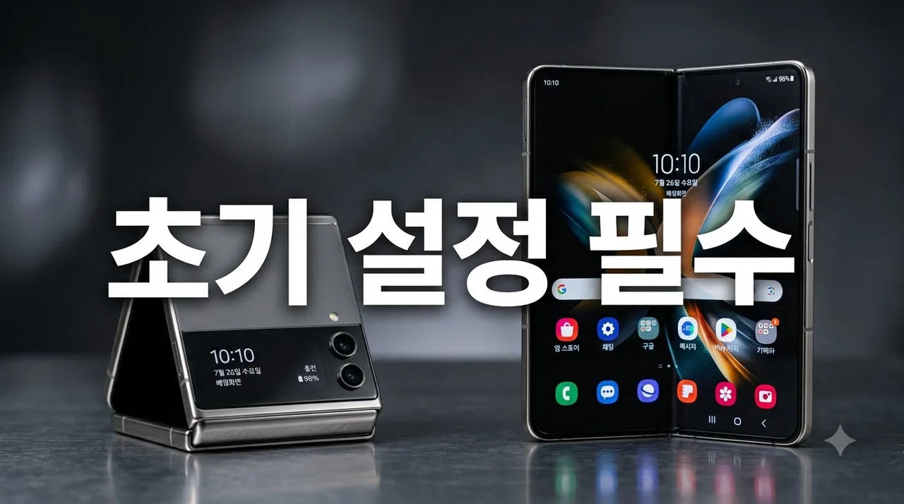2026 갤럭시 Z플립7·폴드7 구매 후 필수 초기 최적화 설정 5가지