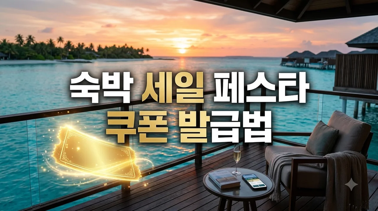2026 늦은 여름휴가 숙박 세일 페스타 쿠폰 발급법 및 할인 혜택 총정리