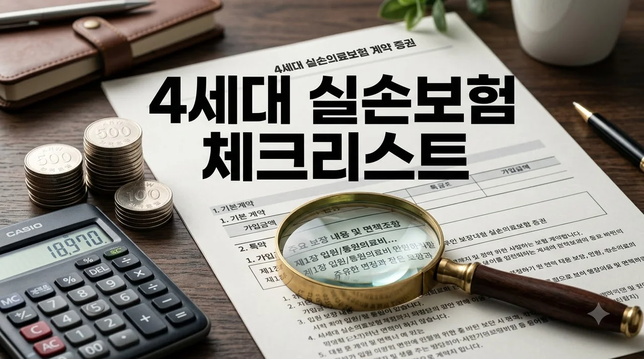 4세대 실손보험 전환 및 비급여 할증: 보험료 폭탄 방지 8월 체크리스트