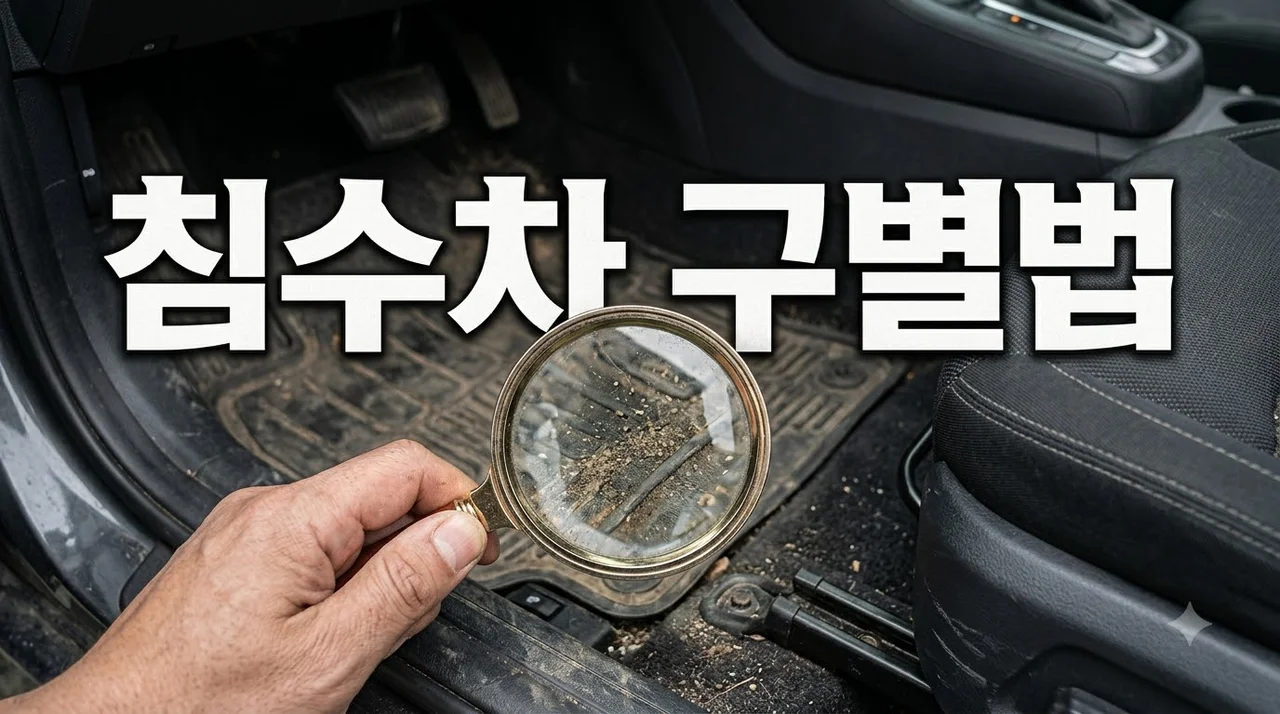 장마·태풍 후 차량 침수 여부 확인법 및 중고차 거래 피해 예방법