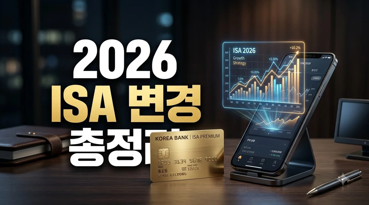 2026 세법개정안 ISA 계좌 변경 완벽 정리: 생산적금융 ISA 혜택 비교