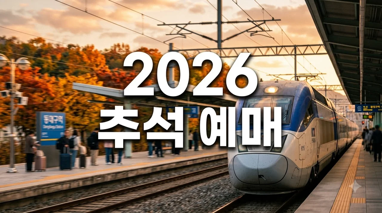 2026 추석 KTX 기차표 예매 일정 및 성공 전략: 코레일 통합회원 필수 가이드