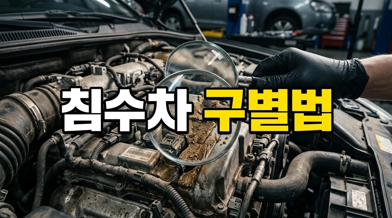 폭우 지난 뒤 중고차 살 때 침수차 구별법 5가지: 완벽 체크리스트