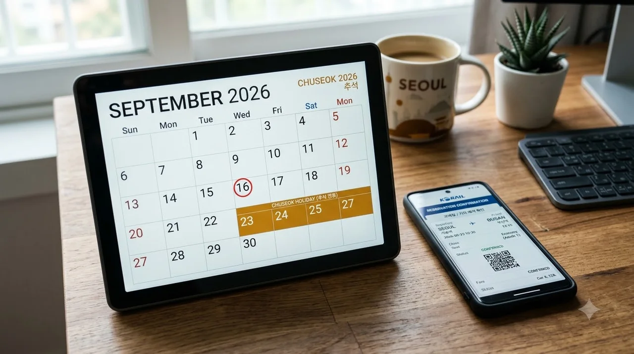 2026년 추석 SRT 기차표 예매 일정의 모든 것