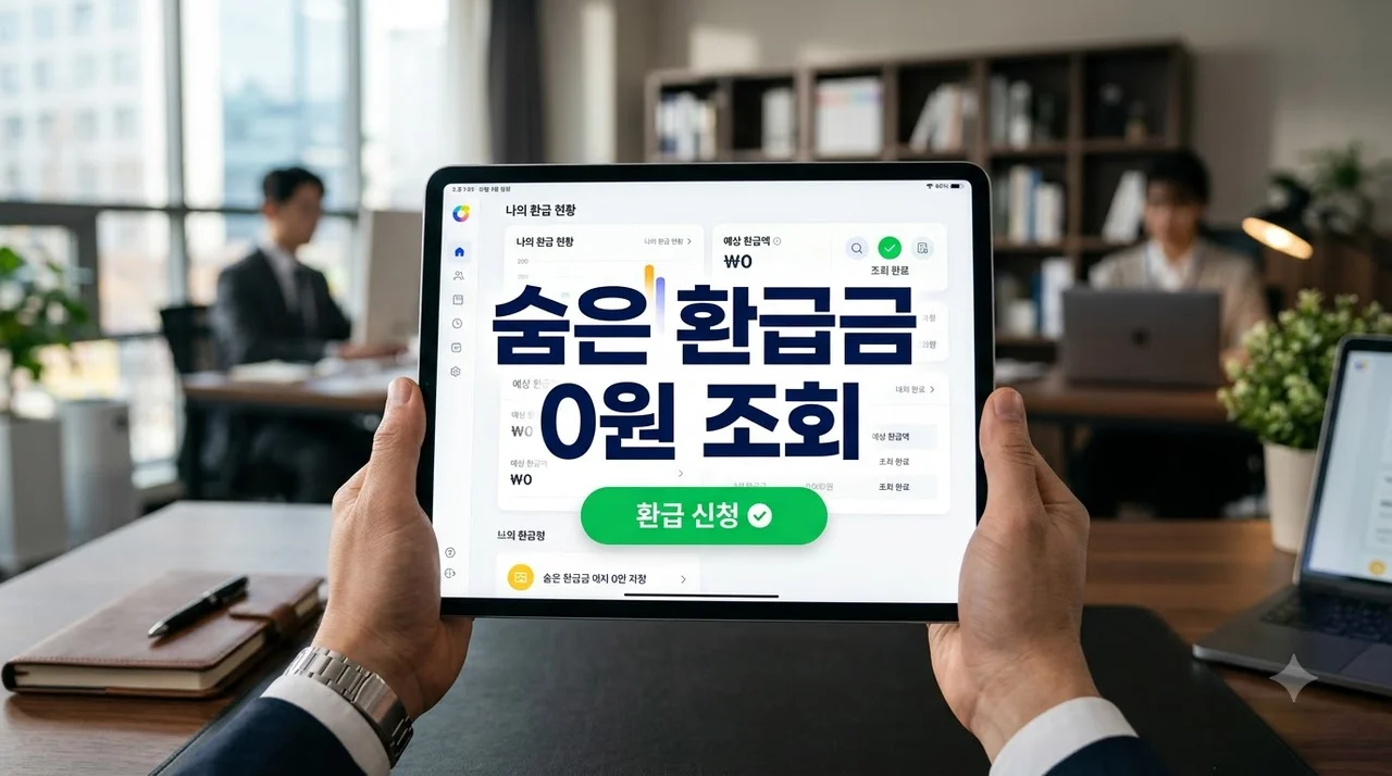 내 숨은 환급금 찾기: 삼쩜삼 수수료 없이 홈택스 무료 조회 방법