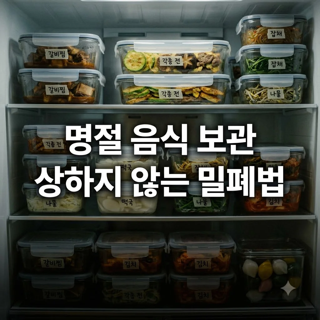 명절 남은 전 나물 보관법 상하지 않는 냉동 밀폐법 및 유통기한 총정리