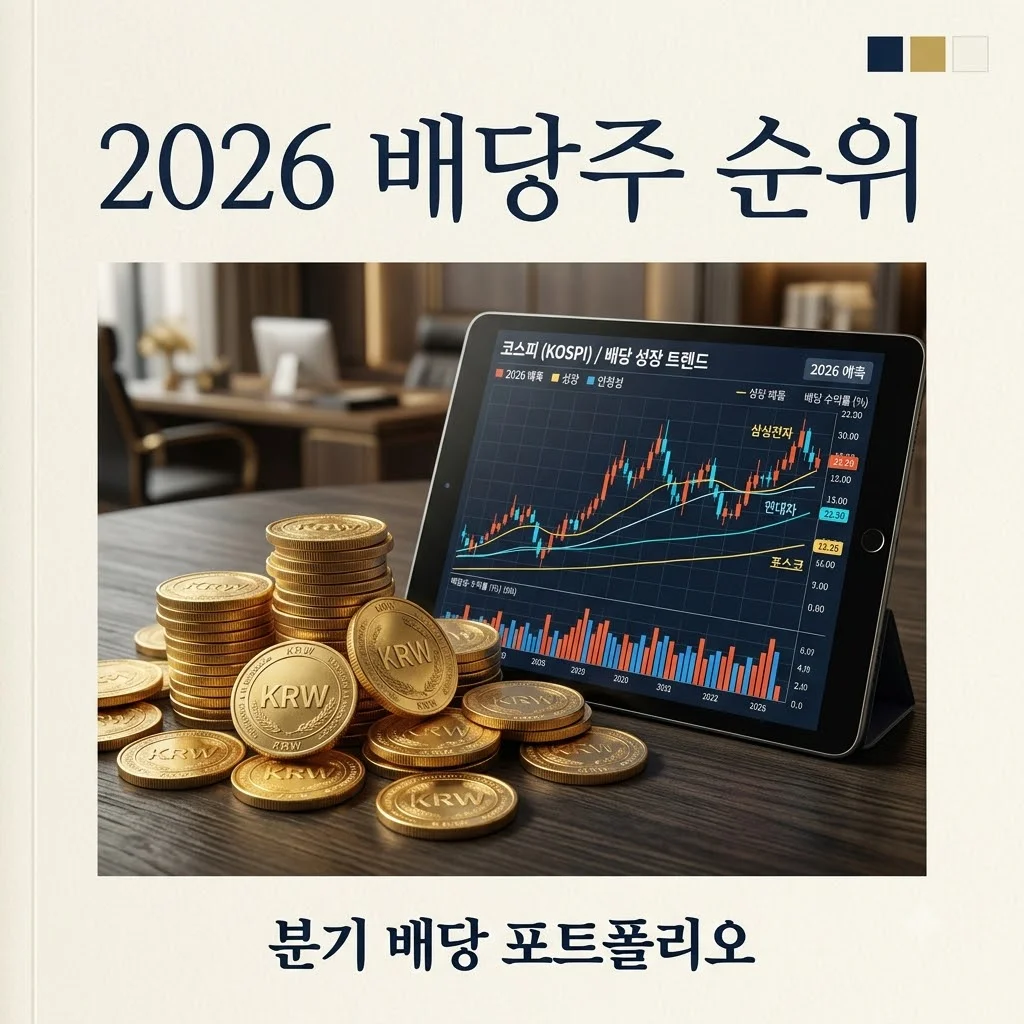 2026 하반기 고배당주 순위 TOP 5 및 분기 배당 ETF 추천 포트폴리오