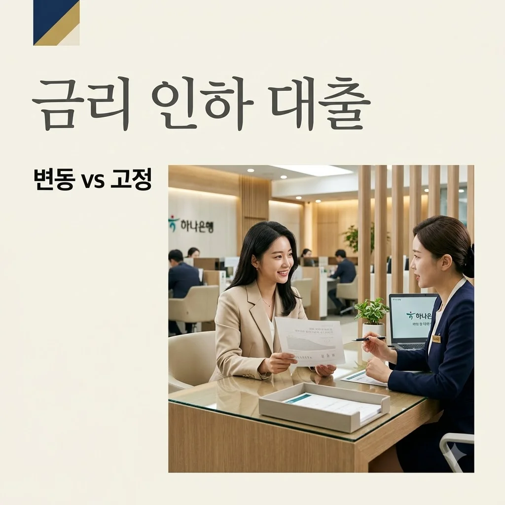 금리 인하 대출 선택 기준, 변동금리 vs 고정금리 완벽 비교 가이드