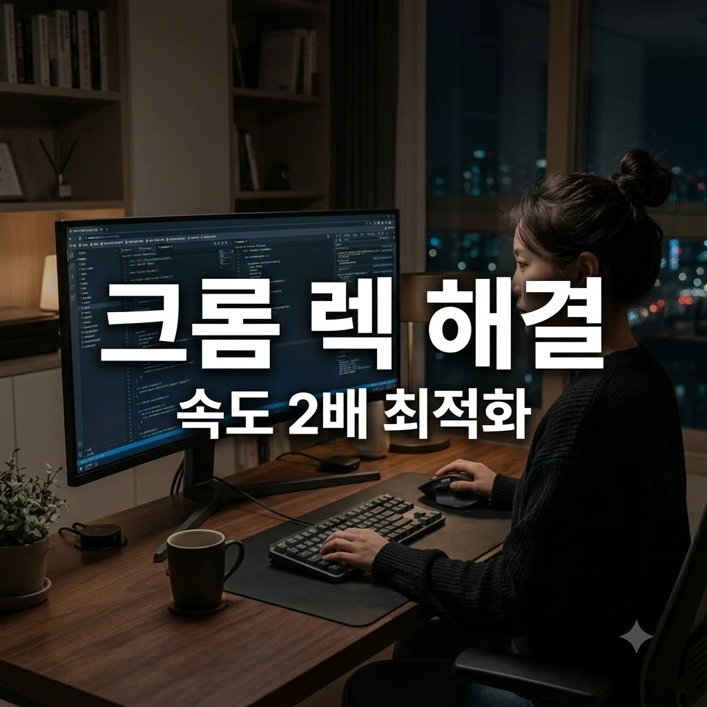 크롬 메모리 부족 렉 해결 방법! 속도 2배 빨라지는 확장 프로그램 추천
