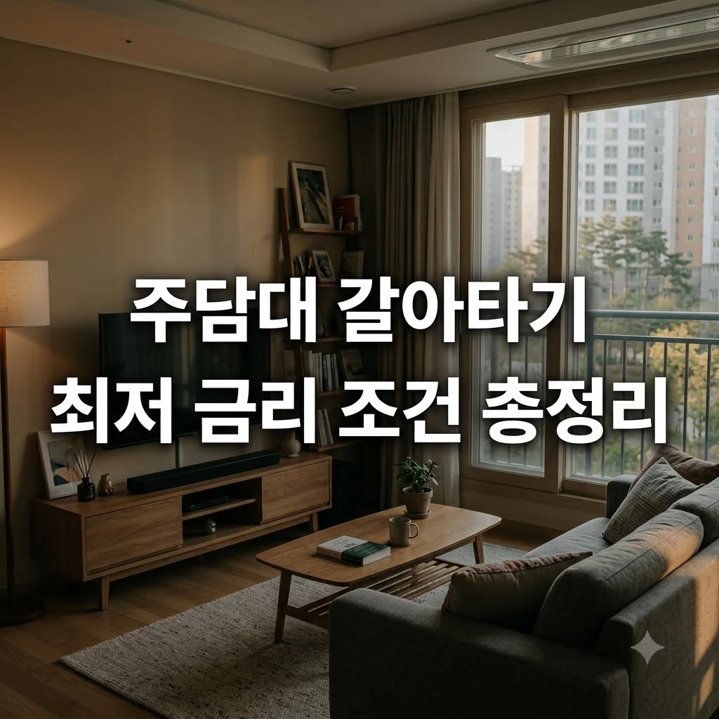 주담대 대환대출 조건 총정리 | 이자 100만원 아끼는 갈아타기 가이드