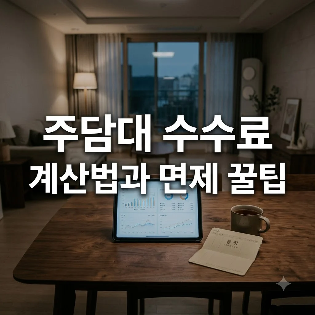 주담대 중도상환수수료 계산법 및 2026년 면제 조건 완벽 정리